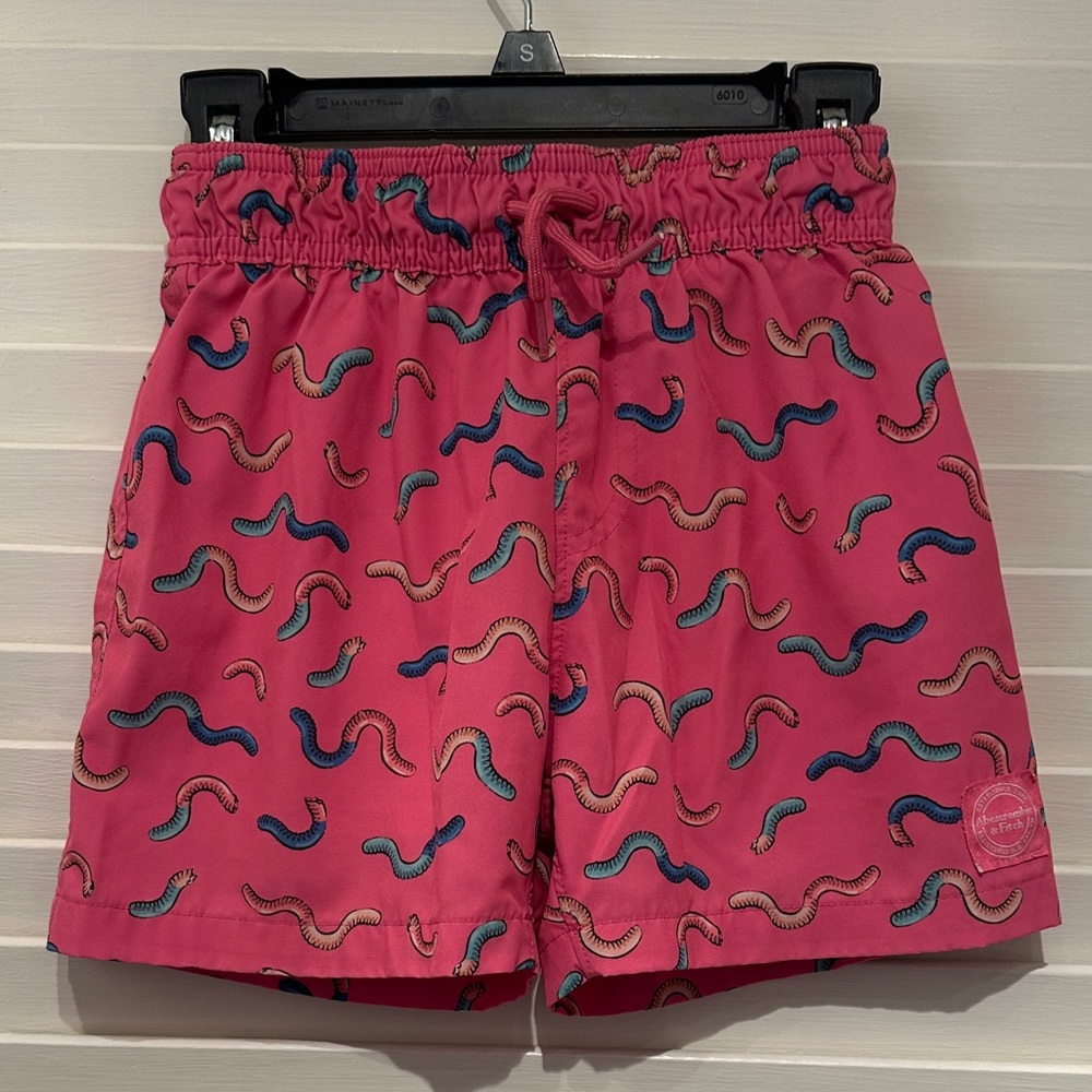 Abercrombie Kids Pink Flamingo Swim Shorts
